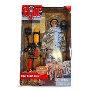 GI Joe Navy Crash Crew 12" Figure 2001 Hasbro Sealed Super-poseable‎